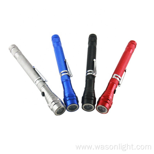 Factory OEM Telescoping Magnetic Pickup Tool With Bright Led Lights Flexible Pick Up Led Flashlight With Extendable Neck